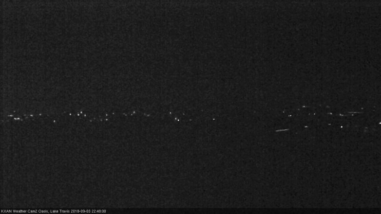 Lake Travis webcam, September 3, 2018 9:50 PM CT
