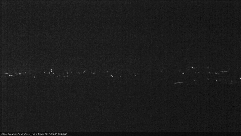 Lake Travis webcam, September 3, 2018 10:05 PM CT