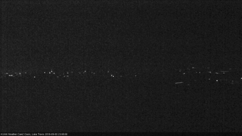 Lake Travis webcam, September 3, 2018 10:10 PM CT