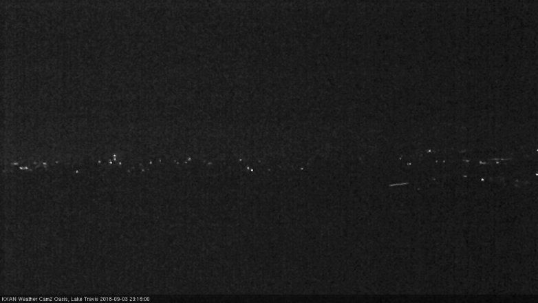 Lake Travis webcam, September 3, 2018 10:20 PM CT