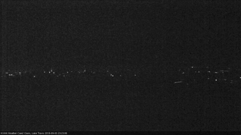 Lake Travis webcam, September 3, 2018 10:25 PM CT