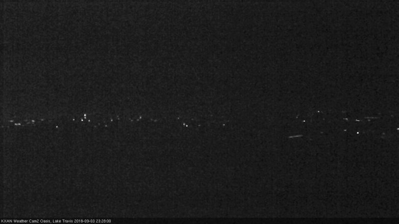 Lake Travis webcam, September 3, 2018 10:30 PM CT