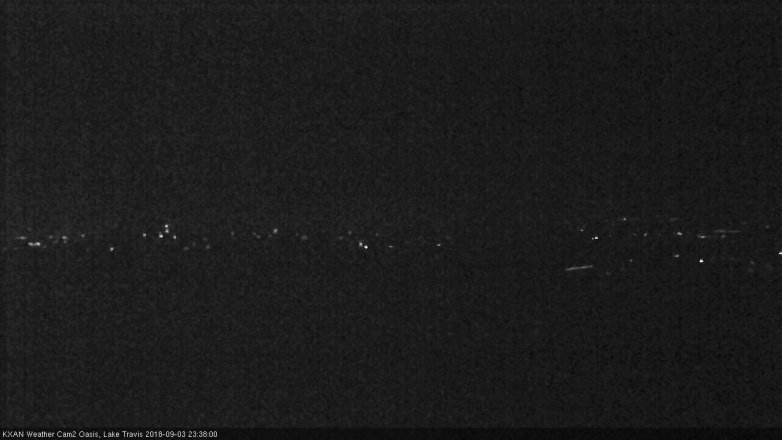 Lake Travis webcam, September 3, 2018 10:40 PM CT