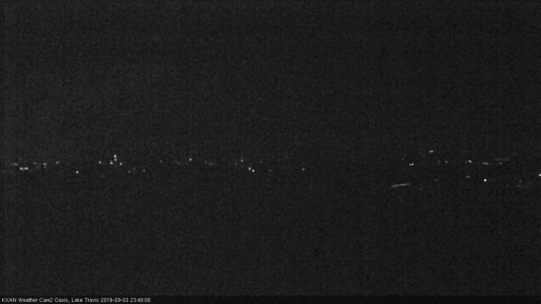 Lake Travis webcam, September 3, 2018 10:50 PM CT