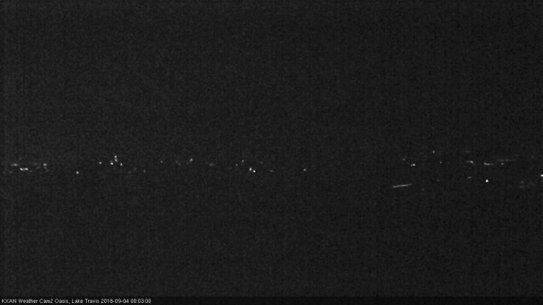 Lake Travis webcam, September 3, 2018 11:05 PM CT