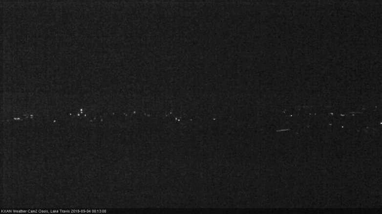 Lake Travis webcam, September 3, 2018 11:15 PM CT
