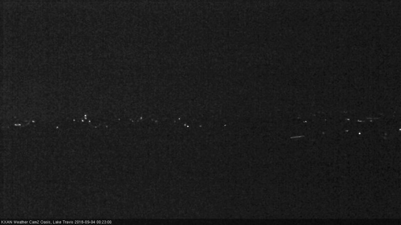 Lake Travis webcam, September 3, 2018 11:25 PM CT