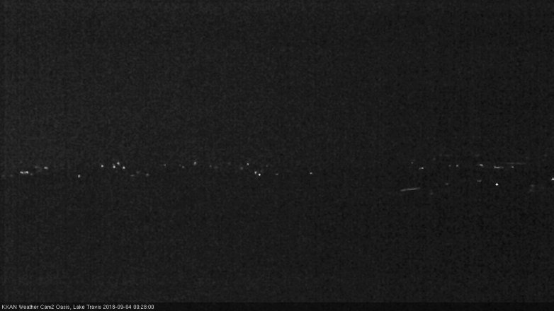 Lake Travis webcam, September 3, 2018 11:30 PM CT