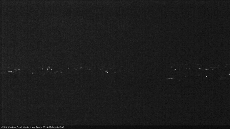 Lake Travis webcam, September 3, 2018 11:50 PM CT