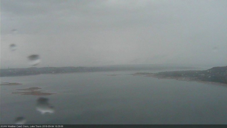 Lake Travis webcam, September 4, 2018 9:30 AM CT