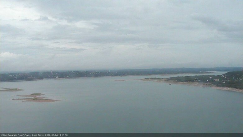 Lake Travis webcam, September 4, 2018 10:15 AM CT
