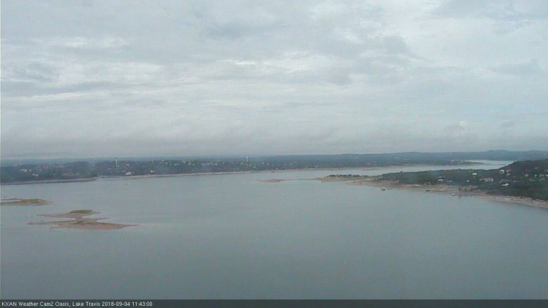 Lake Travis webcam, September 4, 2018 10:45 AM CT