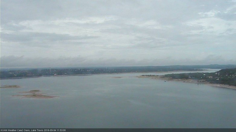 Lake Travis webcam, September 4, 2018 10:55 AM CT
