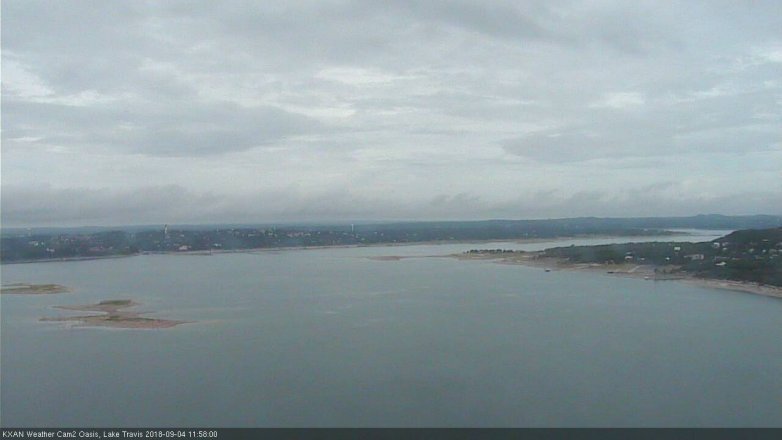 Lake Travis webcam, September 4, 2018 11:00 AM CT