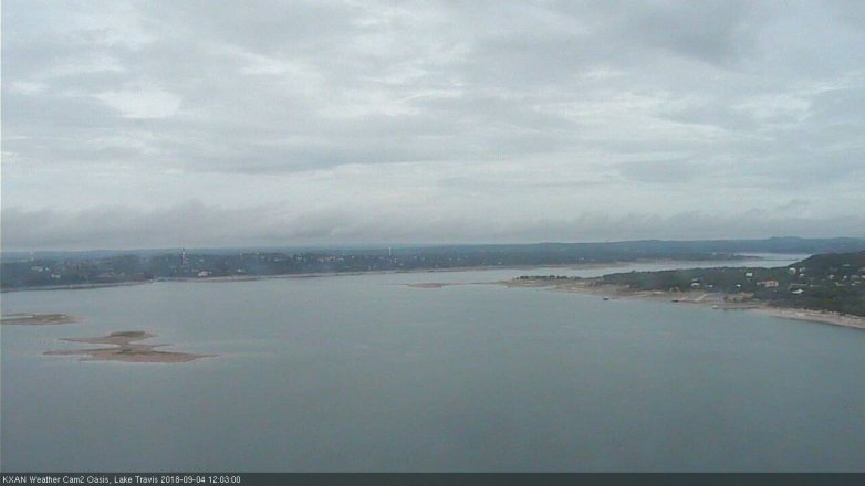 Lake Travis webcam, September 4, 2018 11:05 AM CT