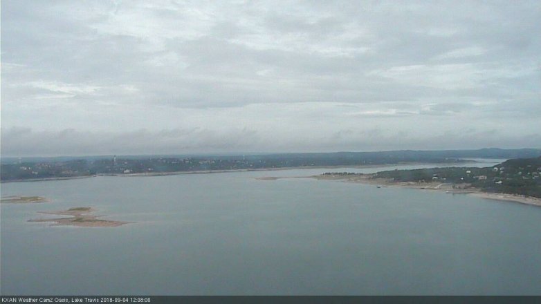 Lake Travis webcam, September 4, 2018 11:10 AM CT