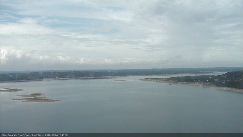 Lake Travis webcam, September 4, 2018 11:45 AM CT