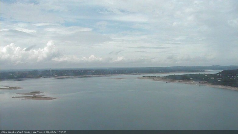 Lake Travis webcam, September 4, 2018 11:55 AM CT