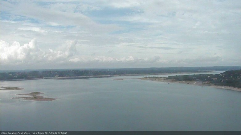 Lake Travis webcam, September 4, 2018 12:00 PM CT