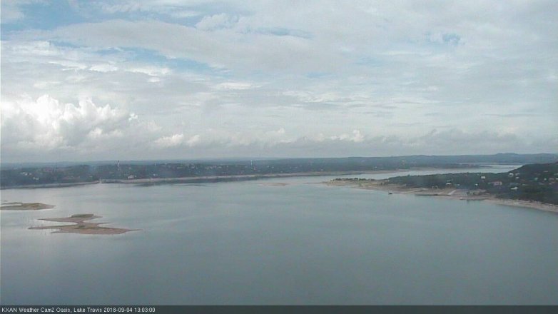 Lake Travis webcam, September 4, 2018 12:05 PM CT