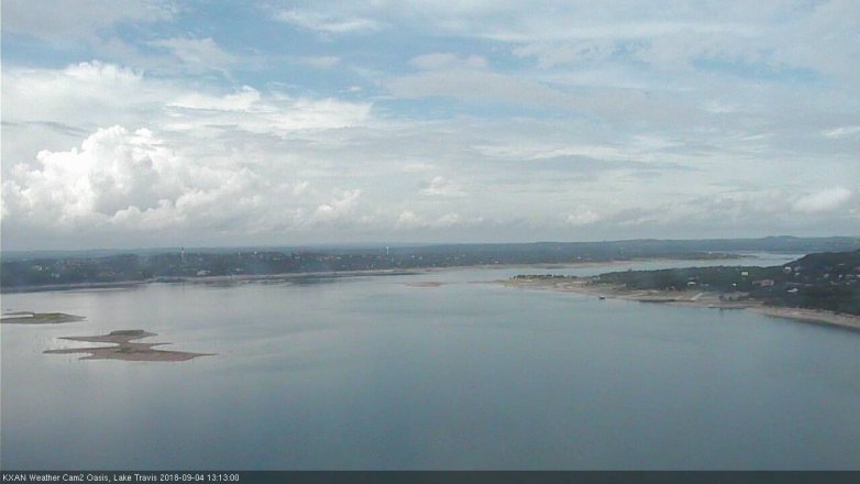 Lake Travis webcam, September 4, 2018 12:15 PM CT