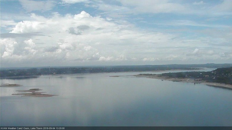 Lake Travis webcam, September 4, 2018 12:30 PM CT