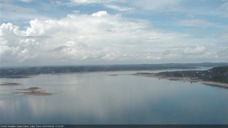 Lake Travis webcam, September 4, 2018 12:35 PM CT