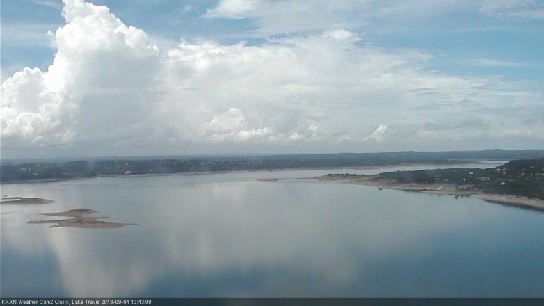 Lake Travis webcam, September 4, 2018 12:45 PM CT