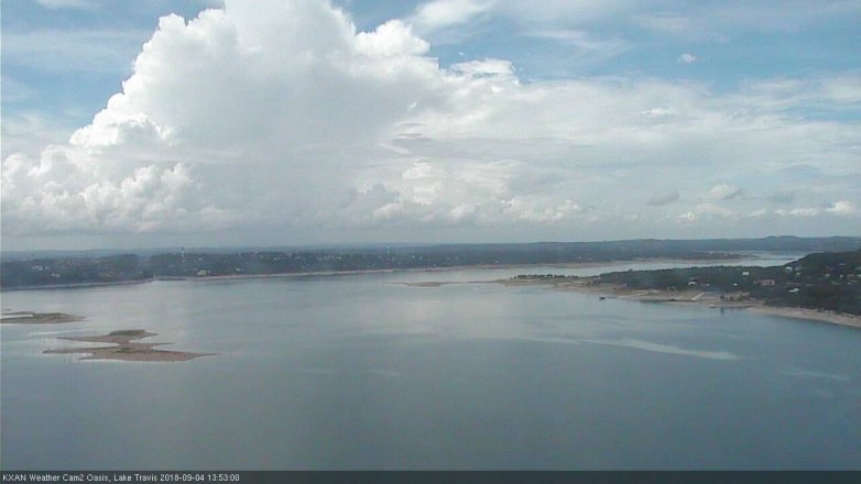 Lake Travis webcam, September 4, 2018 12:55 PM CT
