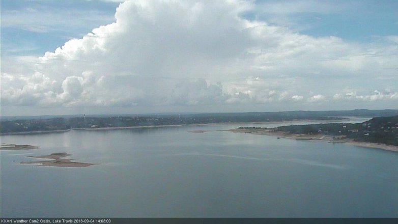 Lake Travis webcam, September 4, 2018 1:05 PM CT