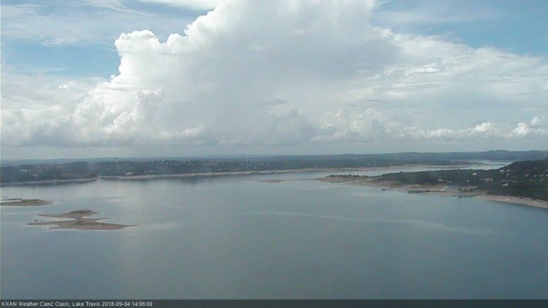 Lake Travis webcam, September 4, 2018 1:10 PM CT