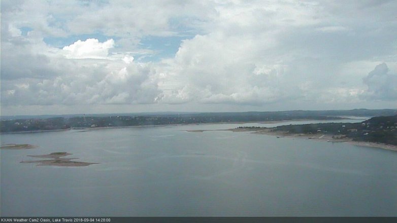 Lake Travis webcam, September 4, 2018 1:30 PM CT