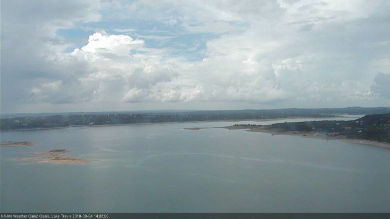 Lake Travis webcam, September 4, 2018 1:35 PM CT