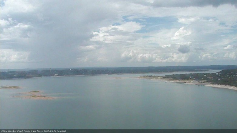 Lake Travis webcam, September 4, 2018 1:50 PM CT