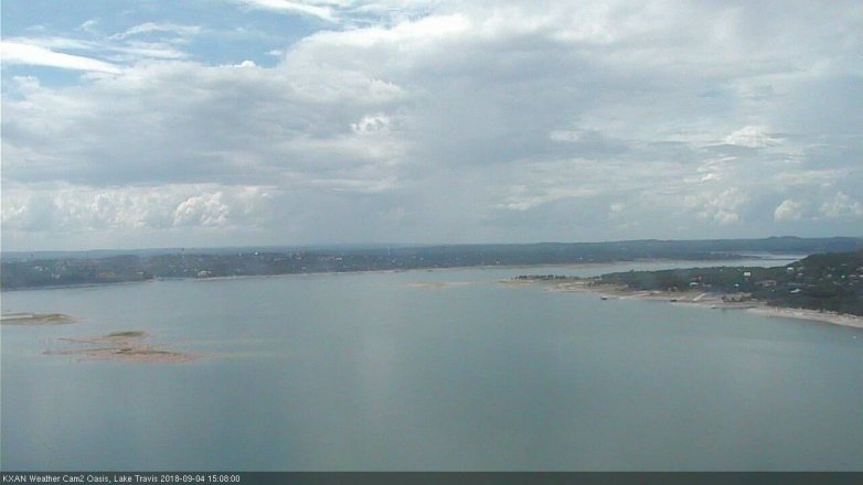 Lake Travis webcam, September 4, 2018 2:10 PM CT