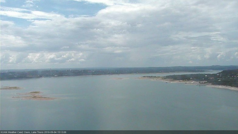 Lake Travis webcam, September 4, 2018 2:15 PM CT