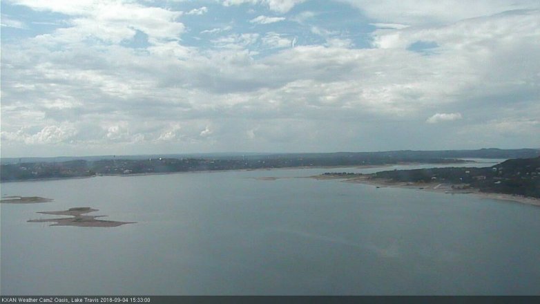 Lake Travis webcam, September 4, 2018 2:35 PM CT