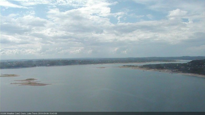 Lake Travis webcam, September 4, 2018 2:45 PM CT