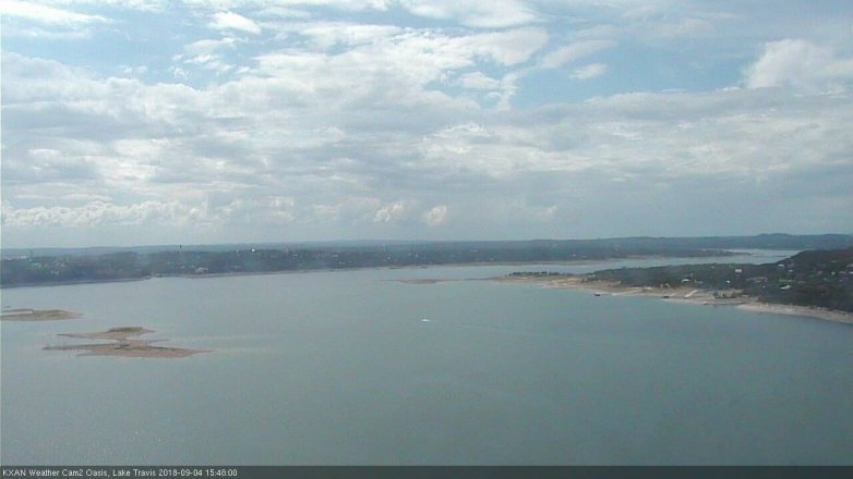 Lake Travis webcam, September 4, 2018 2:50 PM CT