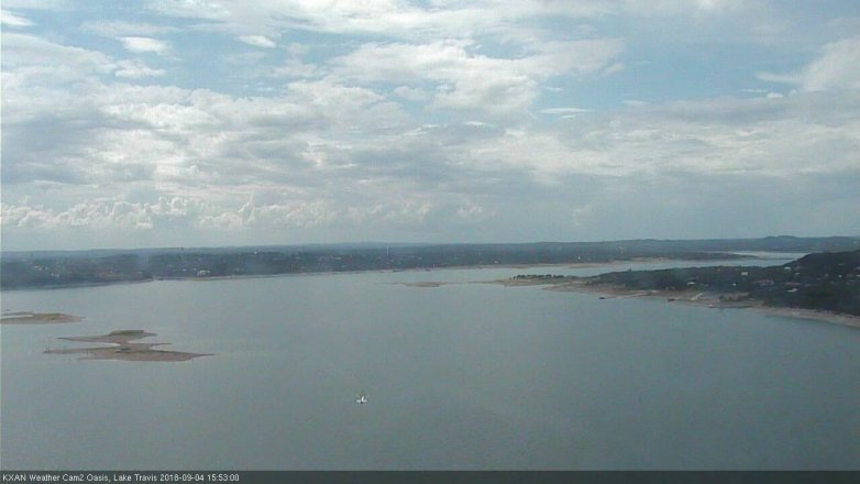 Lake Travis webcam, September 4, 2018 2:55 PM CT