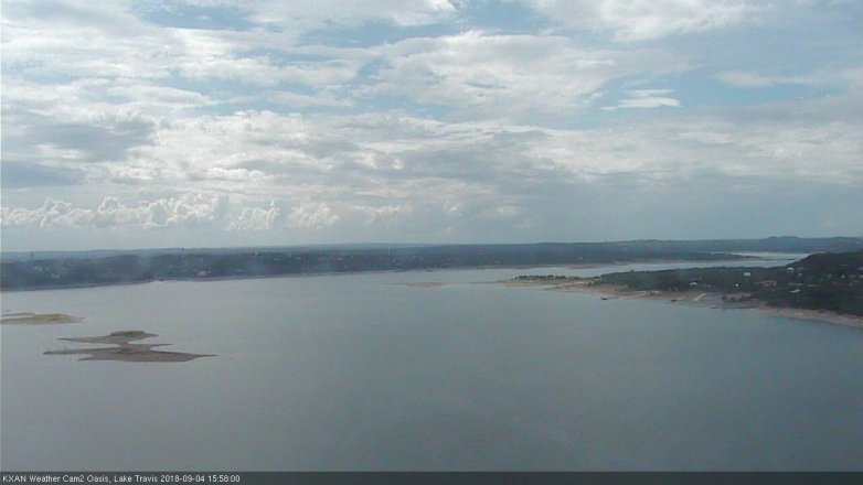 Lake Travis webcam, September 4, 2018 3:00 PM CT