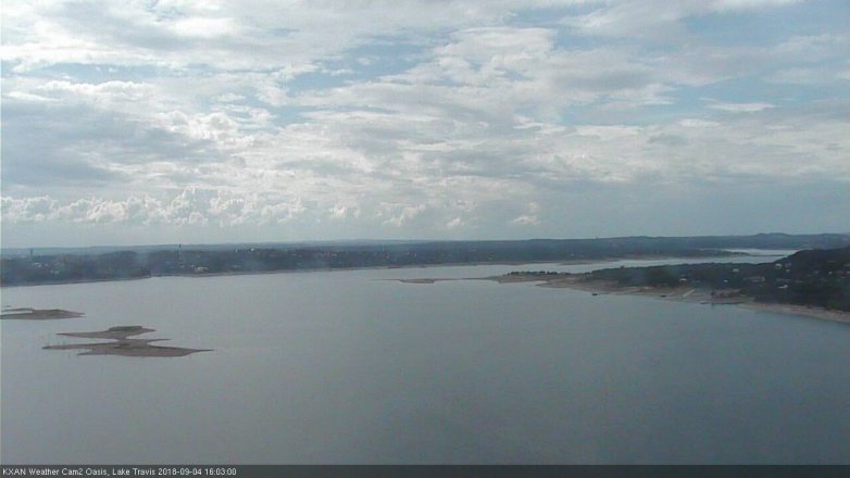 Lake Travis webcam, September 4, 2018 3:05 PM CT