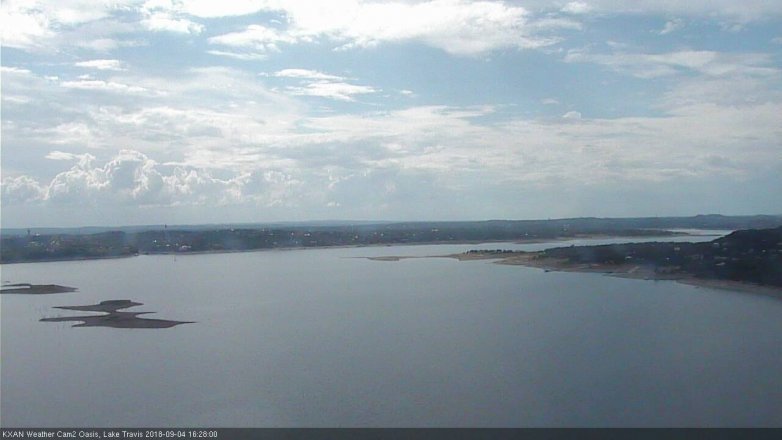 Lake Travis webcam, September 4, 2018 3:30 PM CT