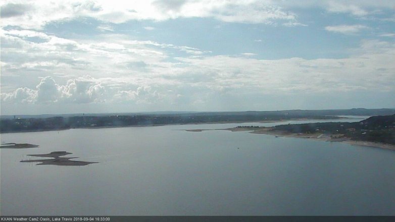 Lake Travis webcam, September 4, 2018 3:35 PM CT