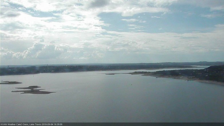 Lake Travis webcam, September 4, 2018 3:40 PM CT