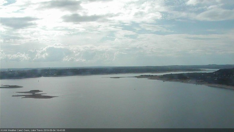 Lake Travis webcam, September 4, 2018 3:45 PM CT