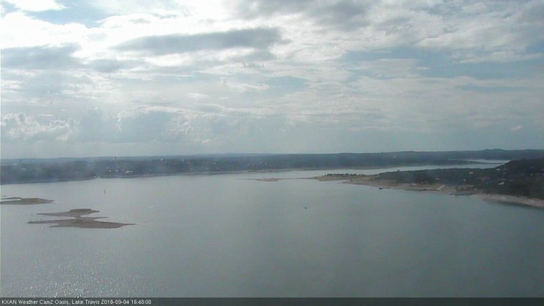 Lake Travis webcam, September 4, 2018 3:50 PM CT