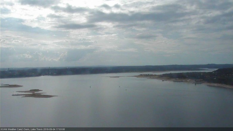 Lake Travis webcam, September 4, 2018 4:05 PM CT
