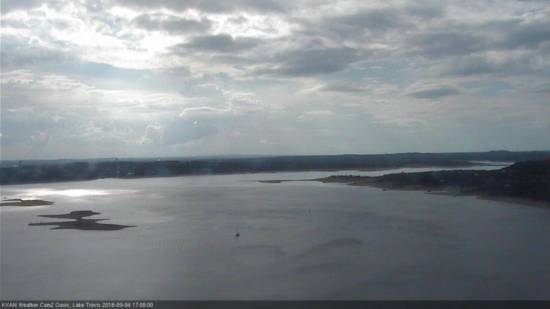 Lake Travis webcam, September 4, 2018 4:10 PM CT