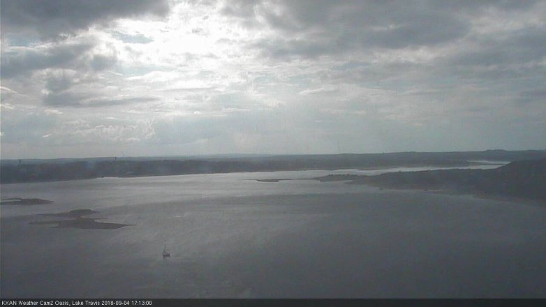 Lake Travis webcam, September 4, 2018 4:15 PM CT